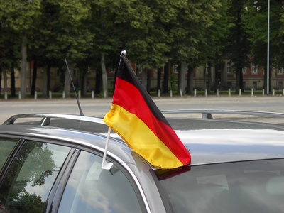 Deutschlandfahne Auto